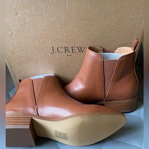 J.CREW Faux leather Chelsea boots, brown boots, women’s, comfortable, NWT